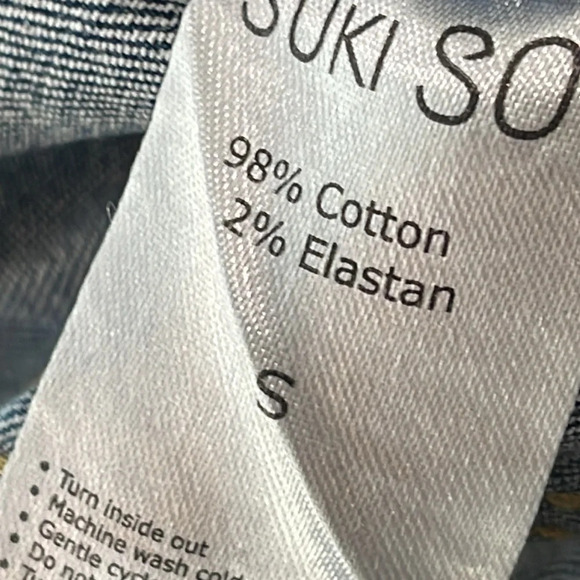 SUKISO WOMEN'S NAVY KIRA SHORT SLEEVED DENIM JUMPSUIT OVERALL SIZE SMALL - Picture 17 of 17